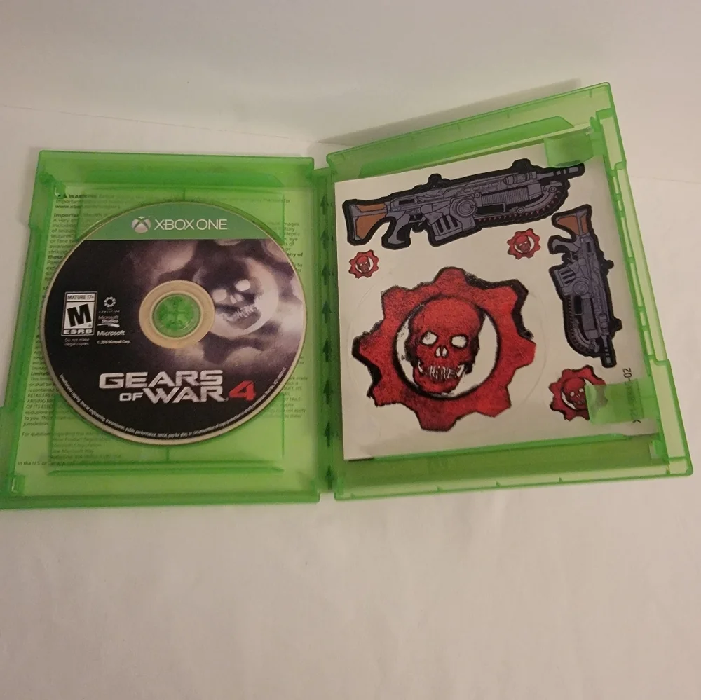 Gears of War 4 (Microsoft Xbox ONE) w/ Original Case & Stickers, TESTED